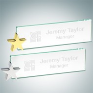 Jade Nameplate with Star Holder