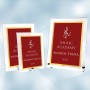 Acrylic Red Complex Plaque