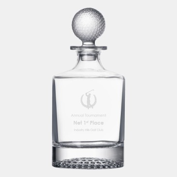 Round Golf Decanter, 28.7oz