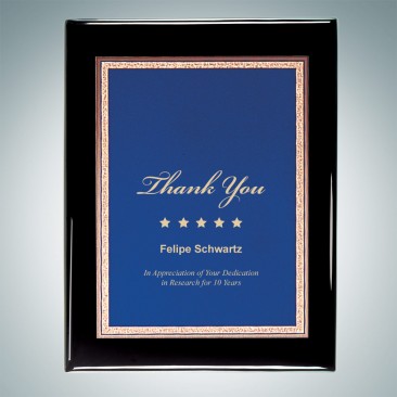 Black Piano Finish Wall Plaque -